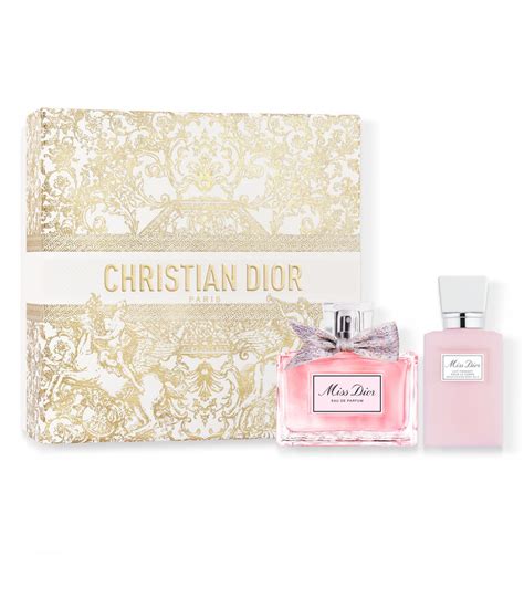 Coffret cadeau Miss Dior : eau de parfum et lait pour le corps